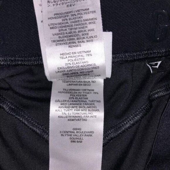 Gymshark Women Small Focus Legging Spell Out Logo WaistBand Workout Gym Athletic - Picture 5 of 8